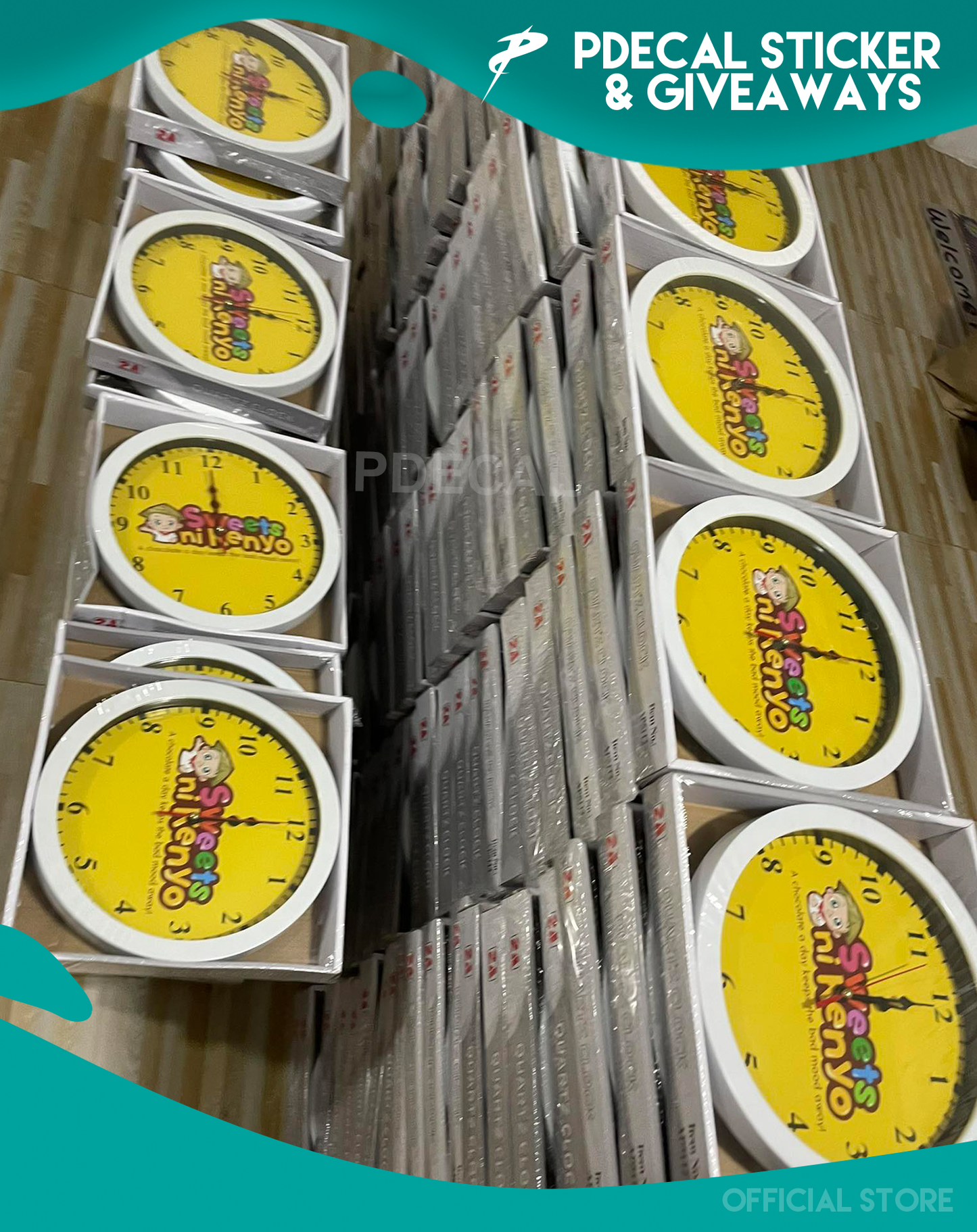 Clock 9" - Full Color Personalized - Promotional Giveaways
