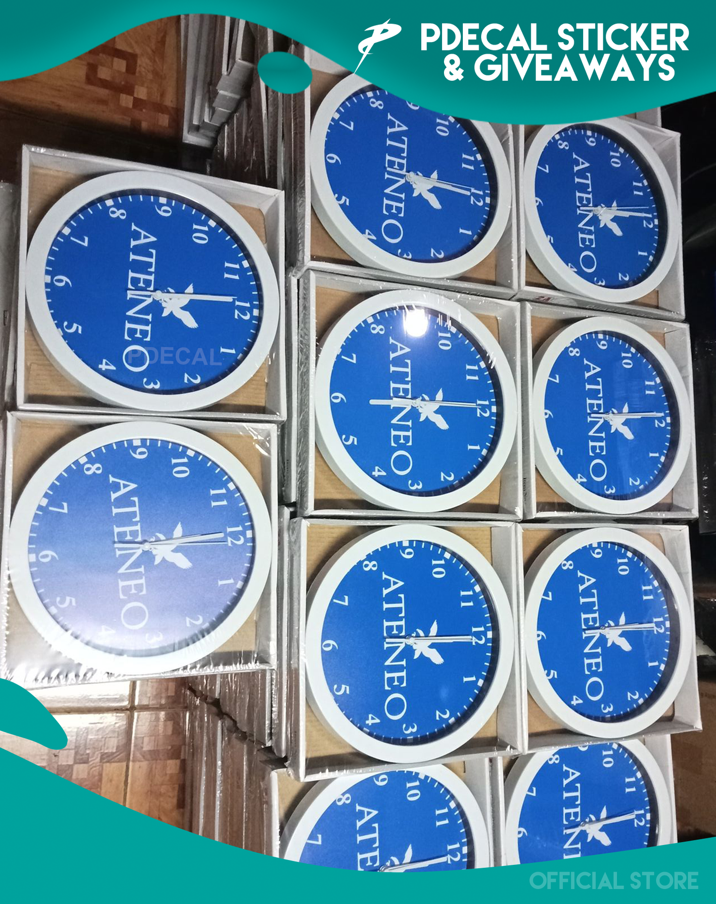Clock 9" - Full Color Personalized - Promotional Giveaways