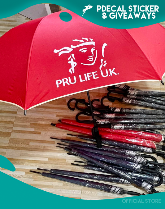 Automatic Golf Umbrella - Full Color Logo (with Pouch and Sponge Handle)